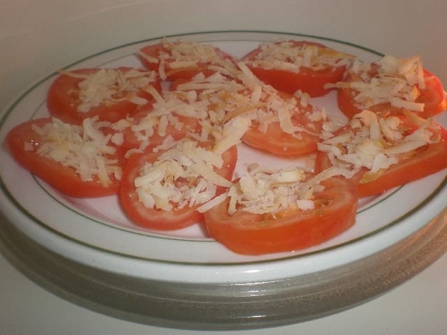 Tomates en el microondas