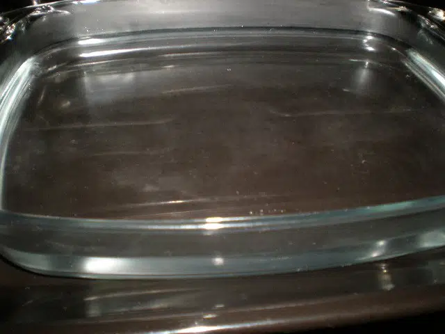 Agua en horno
