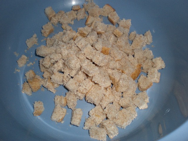 Pan de molde integral en dados