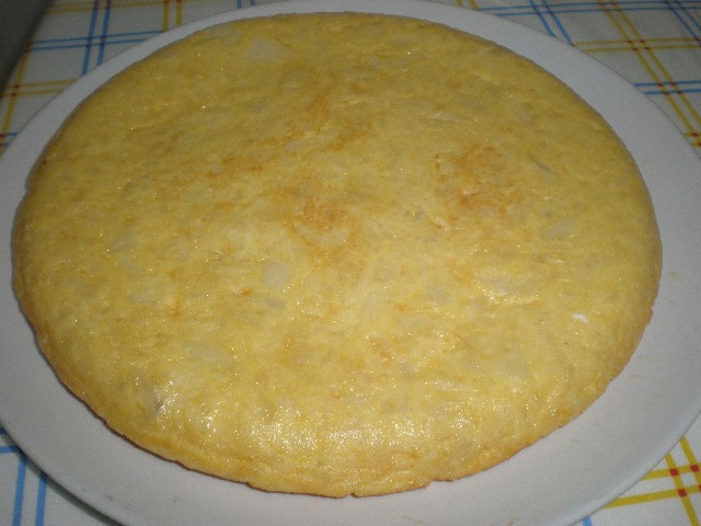 Tortilla con nata