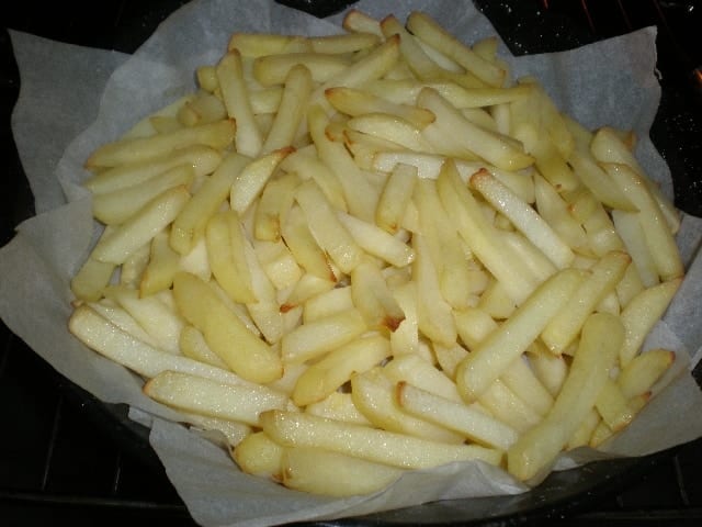 Papas bastón horneadas
