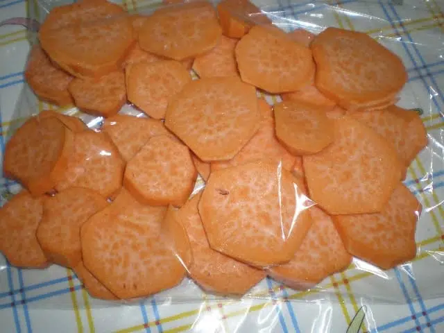 Batata amarilla embolsada