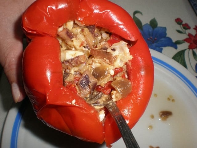 Rellenar el pimiento