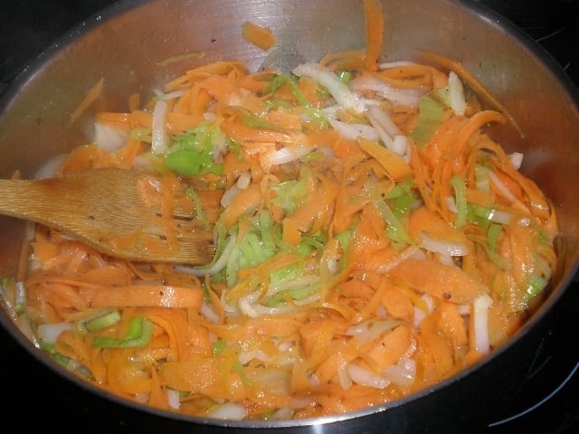 Pochar verduras