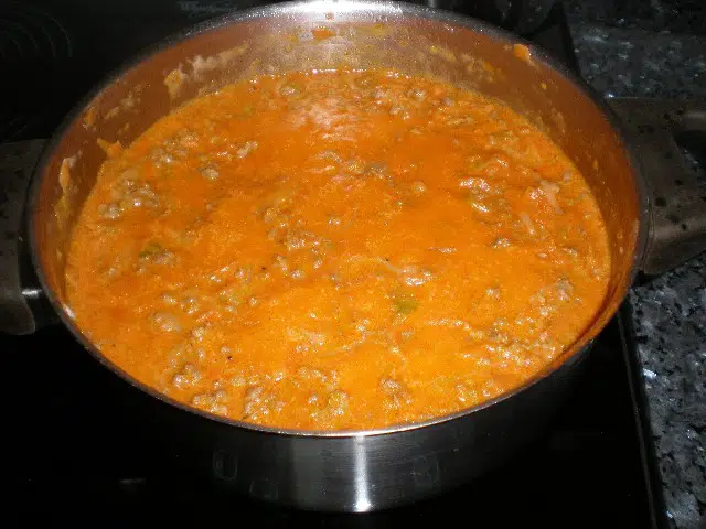Salsa tipo boloñesa Salsa tipo boloñesa