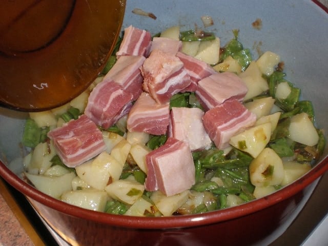 Elaborar el cocido de tocineta