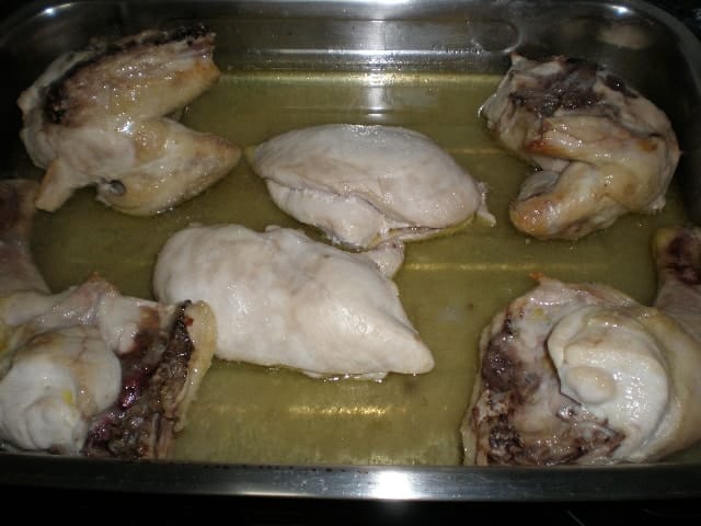 Pollo con jarabe de arce