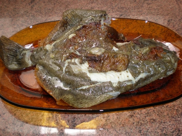 Rodaballo frito