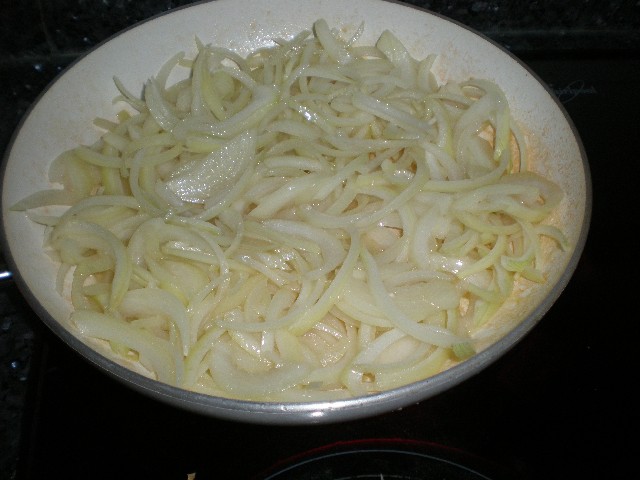 Freír cebollas 