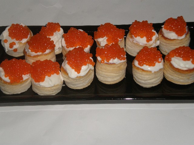 Mini volovanes bicolor