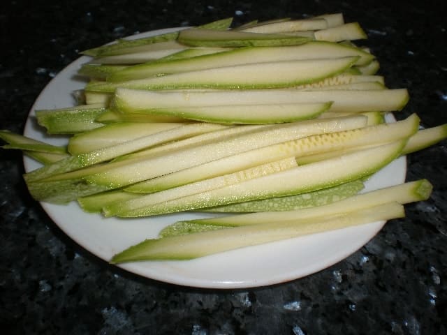 Bastoncitos de calabacín