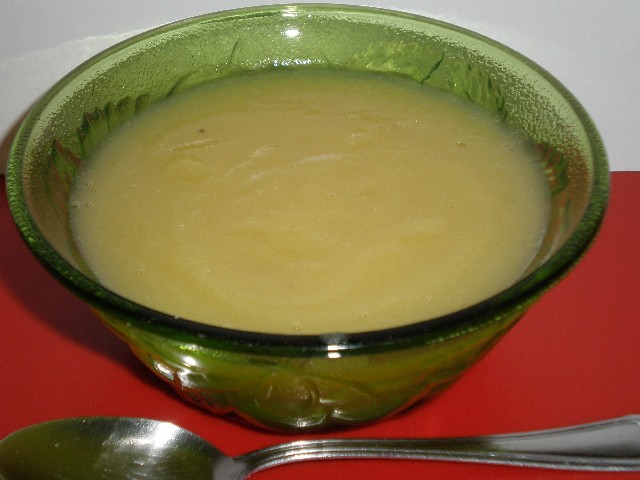 Crema de manzana con stevia