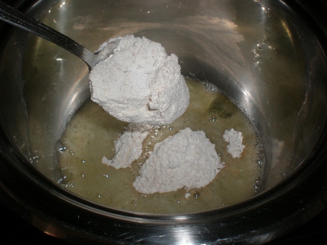 Freír harina 