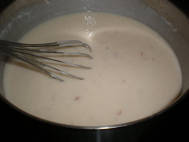 Bechamel  con cebolla