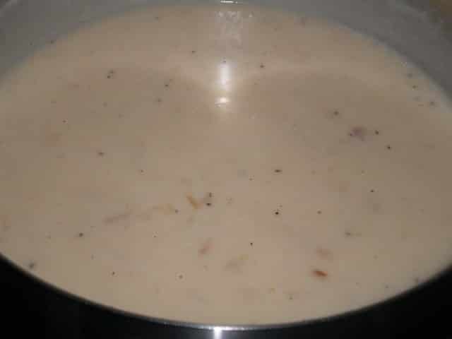 Bechamel  con cebolla