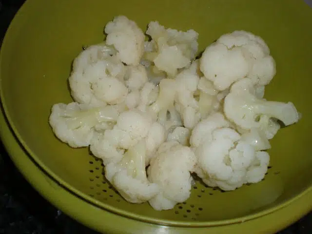 Escurrir coliflor Escurrir coliflor
