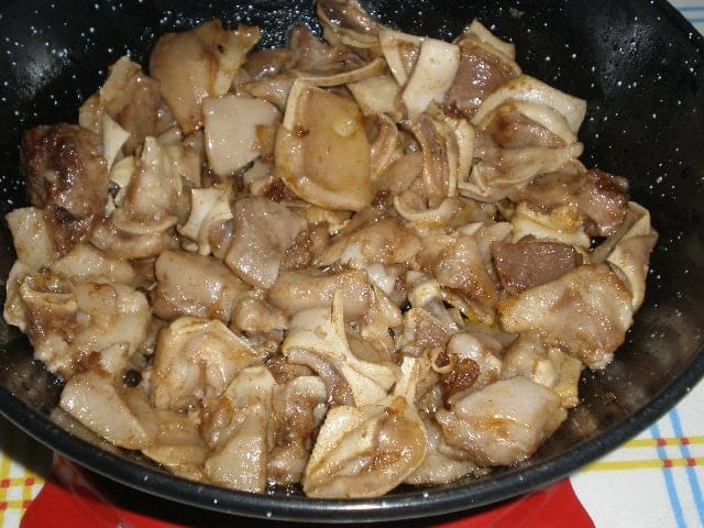 Orejas de cerdo a la cayena 