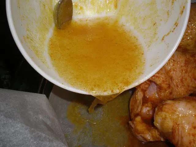 Preparando pollo al curry 