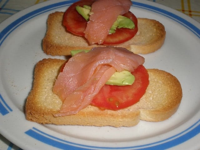 Tostadas tres sabores 