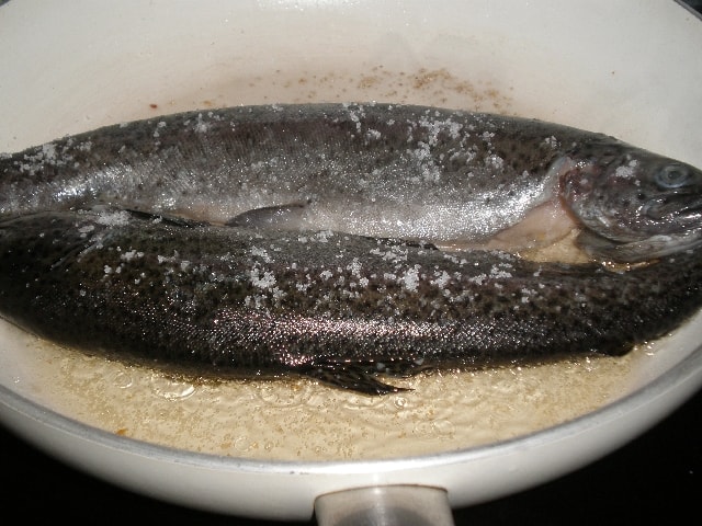 Truchas con sal