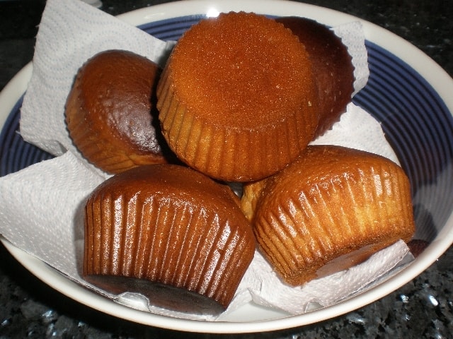 Magdalenas de leche evaporada