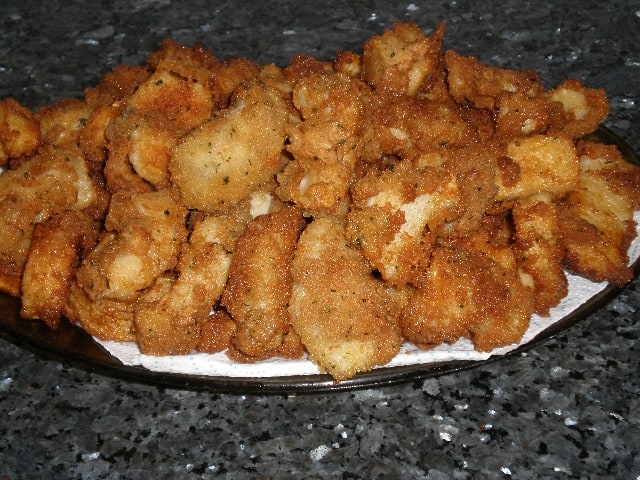 Tiras de potón rebozadas 