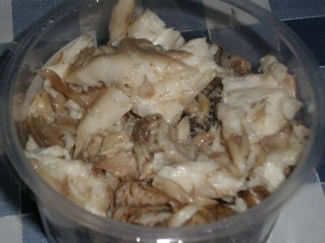 Burro hervido y desmigado