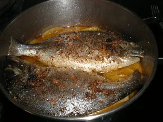 Doradas con salsa de mostaza 