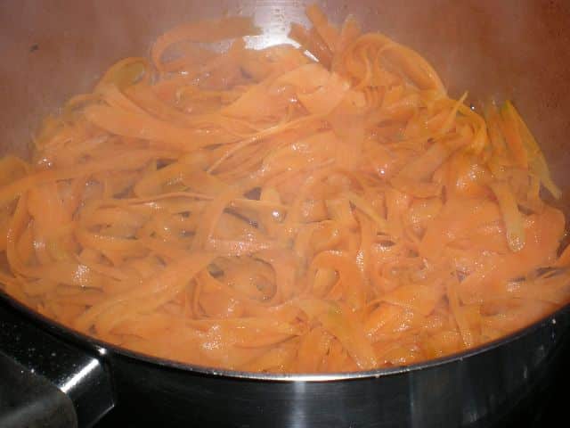 Freír zanahorias