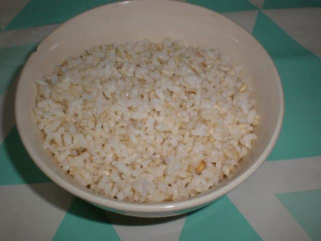 Arroz integral hervido