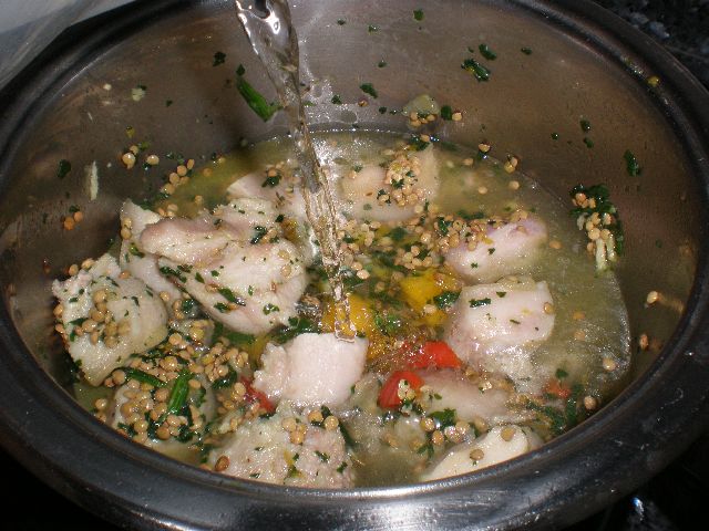 Preparar lentejas con papada