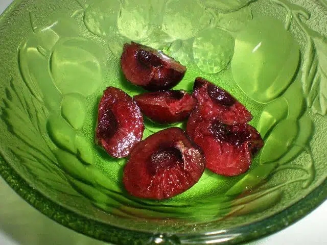 Cerezas troceadas