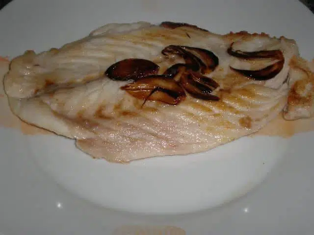 Lenguado con ajo