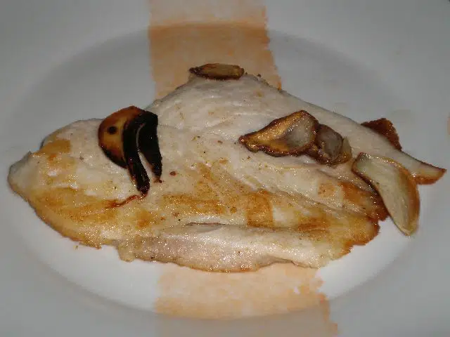 Lenguado con ajo