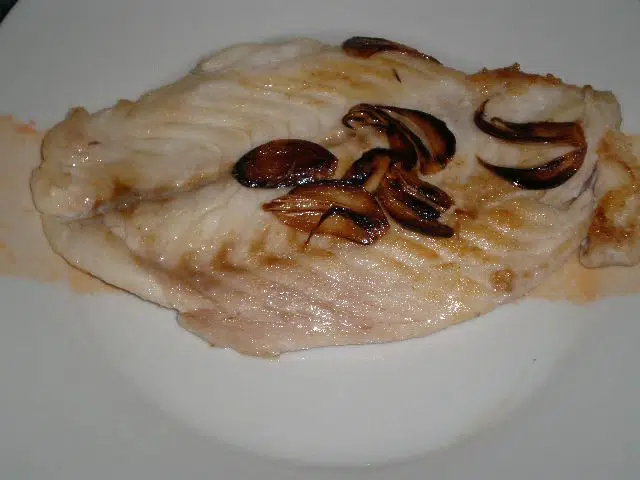 Lenguado con ajo