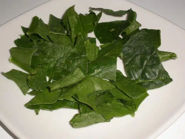 Hojas de espinacas