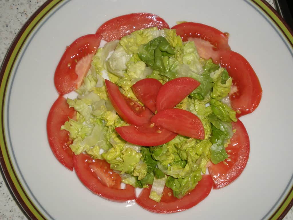 Ensalada flor de tomate