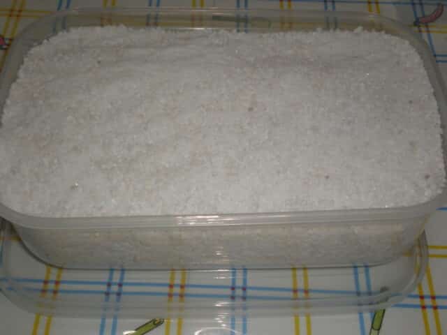 Lomo cubierto de sal