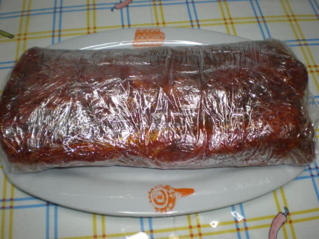 Poner lomo en la bandeja