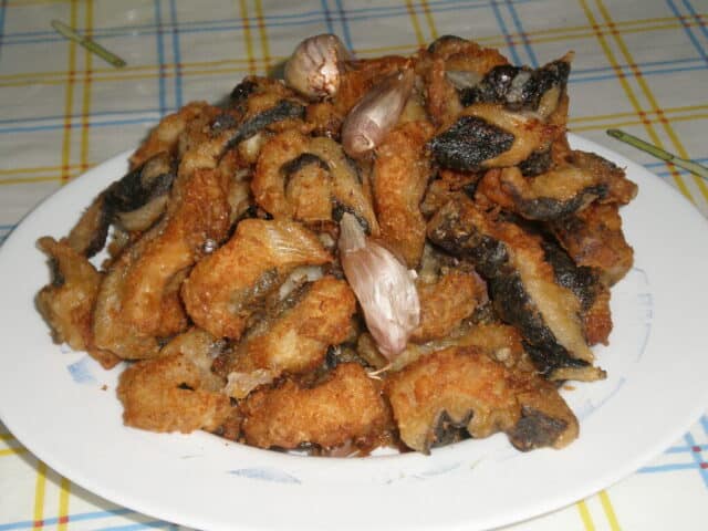Bocaditos de morena fritos