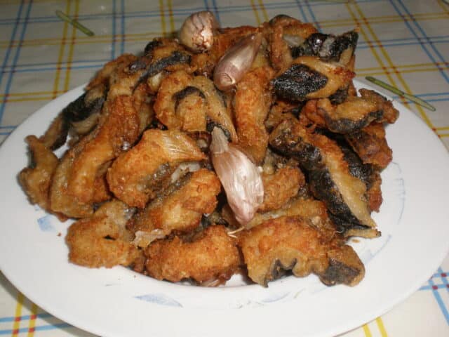 Bocaditos de morena fritos
