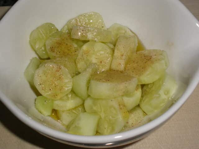 Ensalada de semillas de pepino