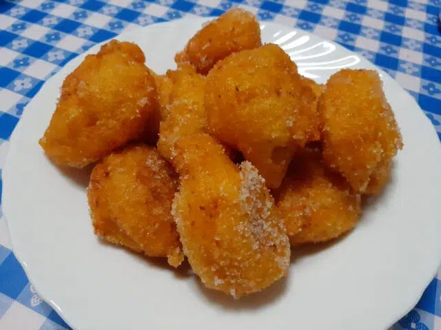 Buñuelos pasados por xilitol