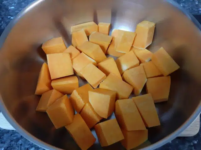 Calabaza en dados