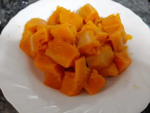 Calabaza hervida