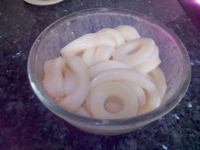 Calamares con tempura