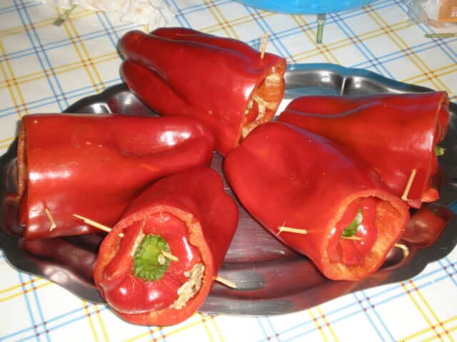 Pimientos ya rellenos