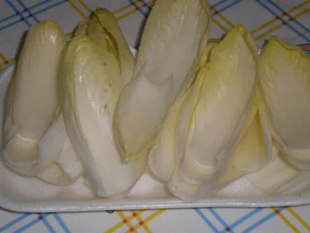 Hojas de endivias