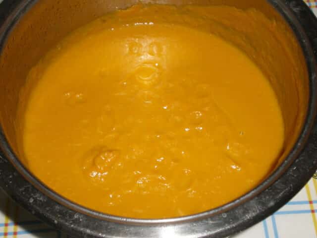 Crema de zanahorias y acelgas
