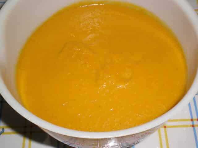 Crema de zanahorias y acelgas